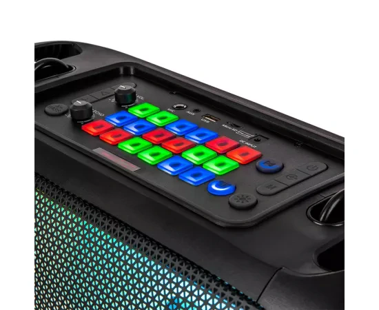 Boxă portabilă KRUGER & MATZ KM0560 – Putere 30W, Bluetooth, USB, AUX, FM, iluminare RGB - Imagine 3