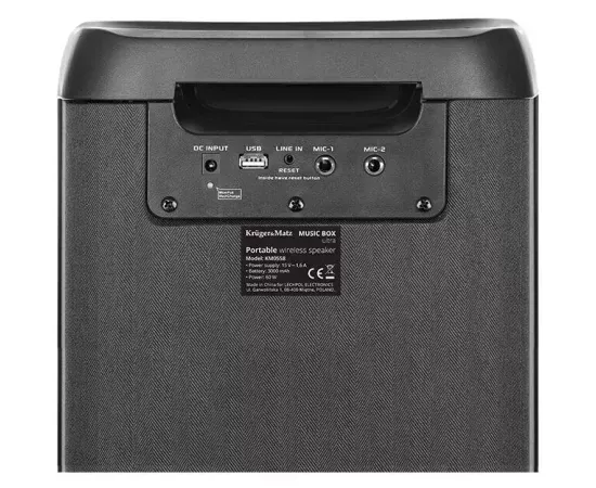 Boxa portabilă KRUGER & MATZ Music Box Ultra KM0558 - Putere 60W, Bass puternic, Bluetooth - Imagine 5