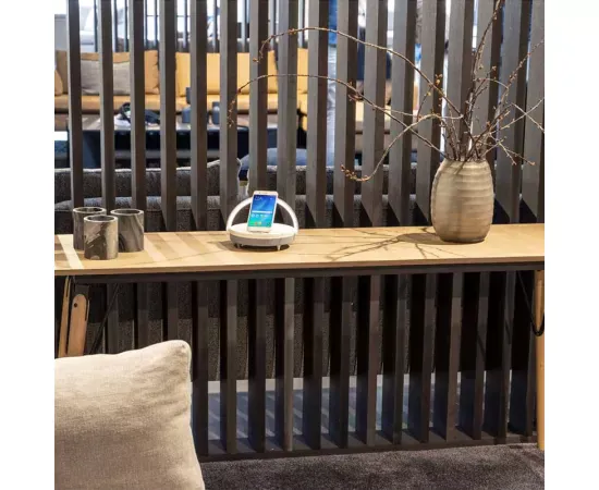 Boxa portabilă LTC SMOOTH-LIGHT White cu încărcare wireless și lumină ambientală - Imagine 7