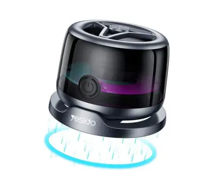 Boxa portabila Magnetica YESIDO YSW32, Bluetooth 5.3, 3W, RGB, Black - Imagine 1