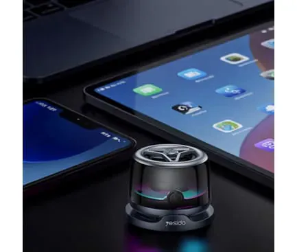 Boxa portabila Magnetica YESIDO YSW32, Bluetooth 5.3, 3W, RGB, Black - Imagine 4
