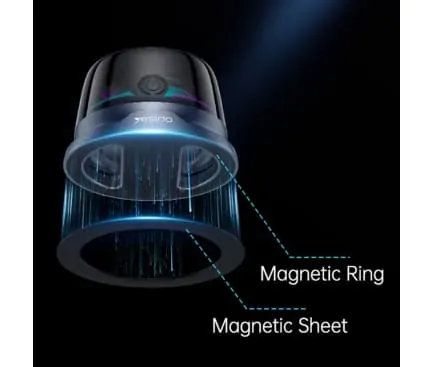 Boxa portabila Magnetica YESIDO YSW32, Bluetooth 5.3, 3W, RGB, Black - Imagine 5