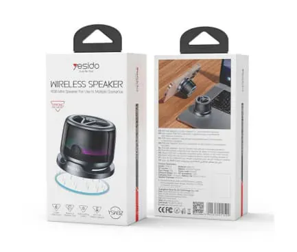 Boxa portabila Magnetica YESIDO YSW32, Bluetooth 5.3, 3W, RGB, Black - Imagine 6