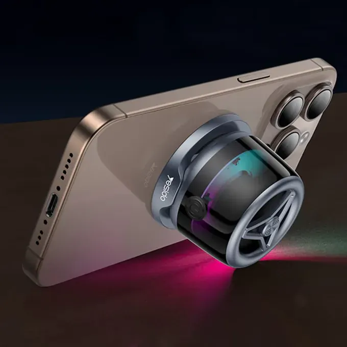 Boxa portabila Magnetica YESIDO YSW32, Bluetooth 5.3, 3W, RGB, Black - Imagine 7