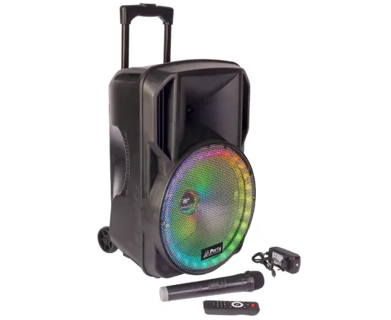 Boxa portabilă PARTY PARTY-15RGB cu Bluetooth, USB și iluminare RGB – 800 W de distracție oriunde! - Imagine 4