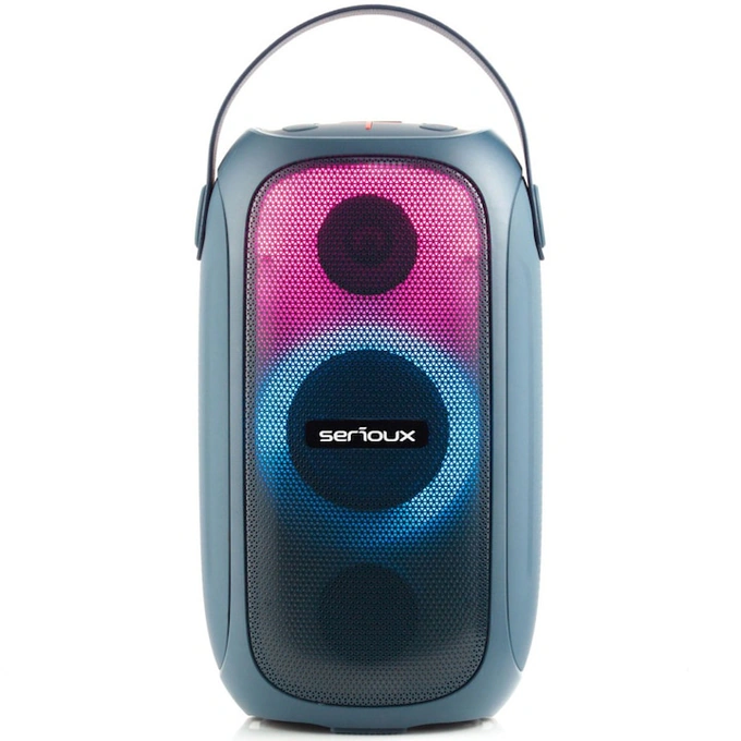 Boxa portabila Serioux PartyBoom 55W, Bluetooth, RGB, IPX5, functie TWS, Extra Bass - Imagine 2