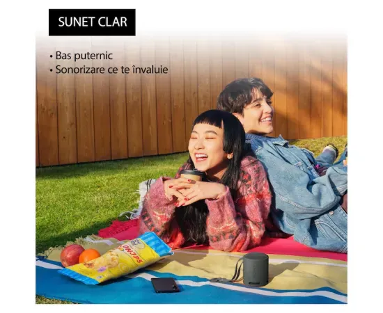 Boxa portabilă Sony SRS-XB100B Negru – Sunet puternic într-un format compact - Imagine 4