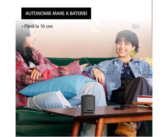 Boxa portabilă Sony SRS-XB100B Negru – Sunet puternic într-un format compact - Imagine 5