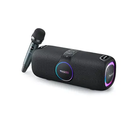 Boxa portabila YESIDO Karaoke YSW21, 120W, Bluetooth 5.0, RGB, Black - Imagine 1