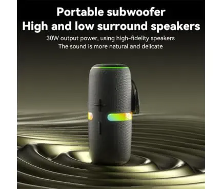 Boxa portabila YESIDO YSW22, Bluetooth 5.3, 30W, RGB, Black - Imagine 4