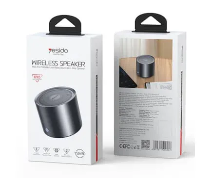 Boxa portabila YESIDO YSW30, 3W, Bluetooth, Black - Imagine 7