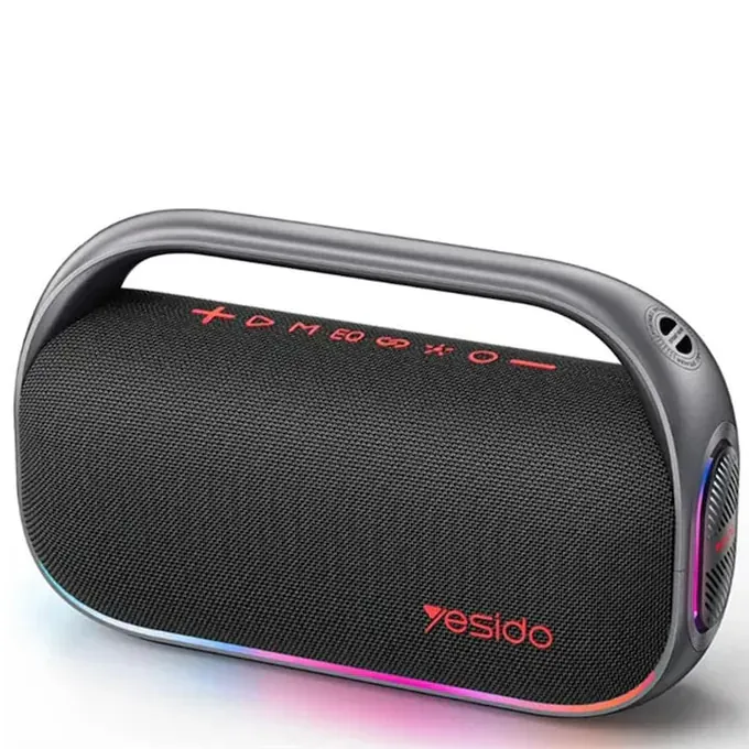 Boxa portabila YESIDO YSW31, Bluetooth 5.0, 80W, RGB, Black - Imagine 1