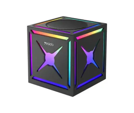 Boxa portabila YESIDO YSW34, Bluetooth 5.3, 8W, RGB, Black - Imagine 1
