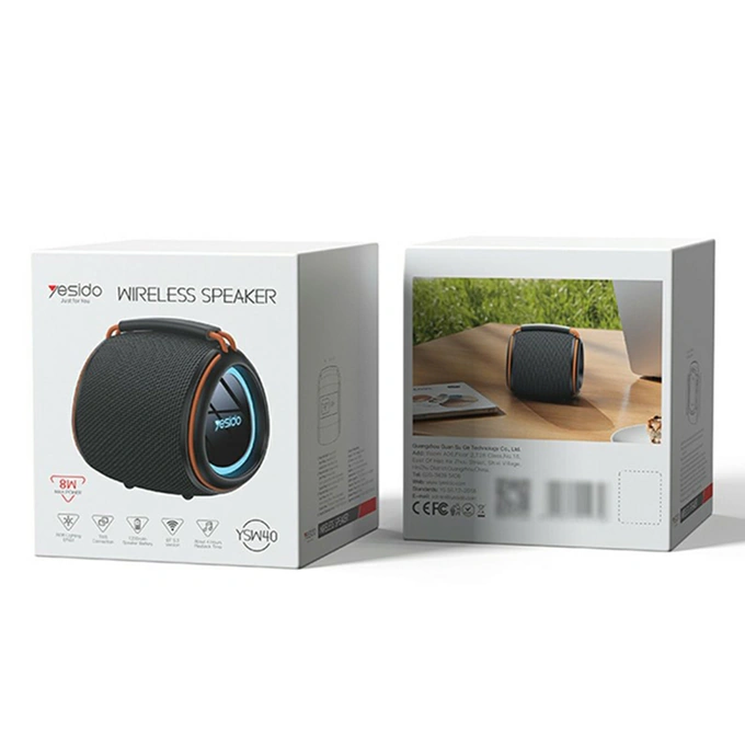 Boxa portabila YESIDO YSW40, 8W, Bluetooth 5.3, Black - Imagine 7