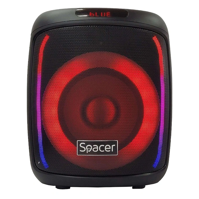 Boxa SPACER portabila bluetooth Bear, AUX audio, radio FM, USB/microSD, negru - Imagine 3