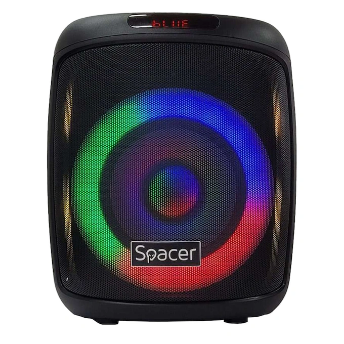 Boxa SPACER portabila bluetooth Bear, AUX audio, radio FM, USB/microSD, negru - Imagine 4