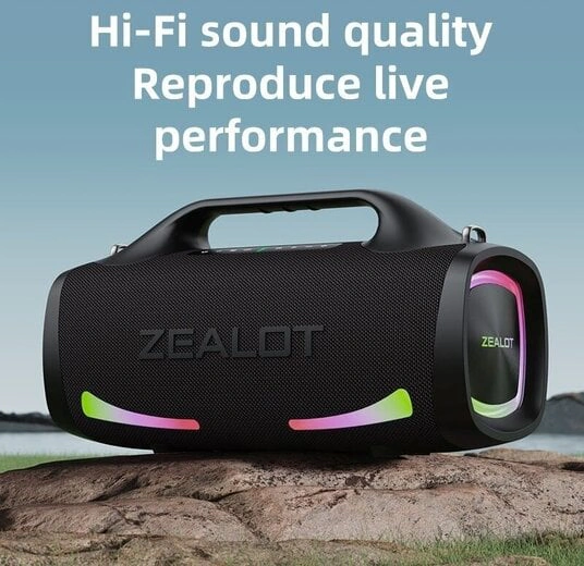 Zealot S79 Boxă Bluetooth, 100W, Negru - Imagine 3