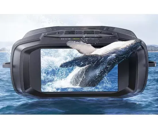 Binoclu cu nightvision FNIRSI NVS-40, 4K HD, Ecran 3" IPS, Zoom digital 6x - Imagine 7