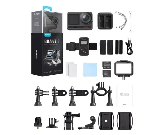 Camera de acțiune AKASO Brave 8 – Performanță 4K60 și stabilizare avansată - Imagine 9