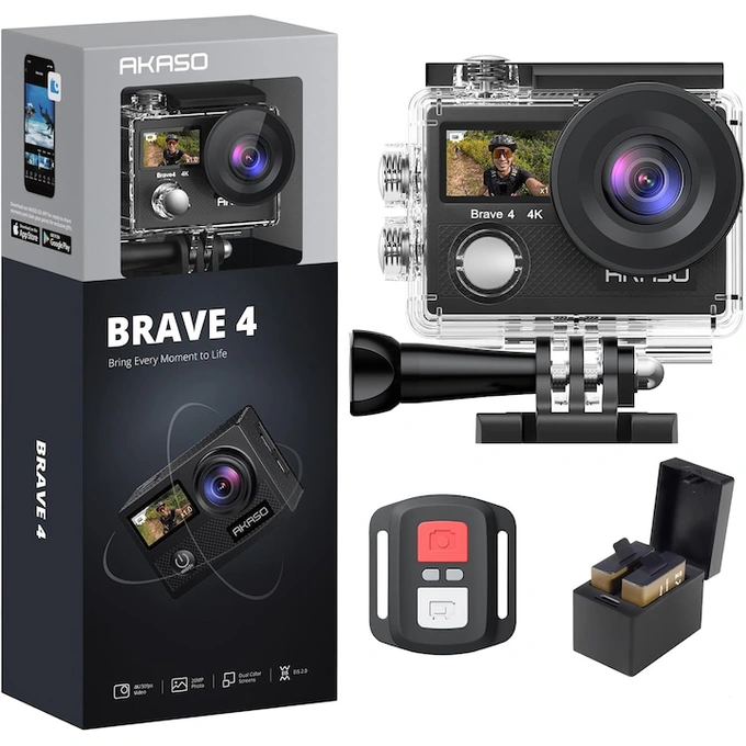 Camera video de acțiune AKASO Brave 4 - Imagine 1