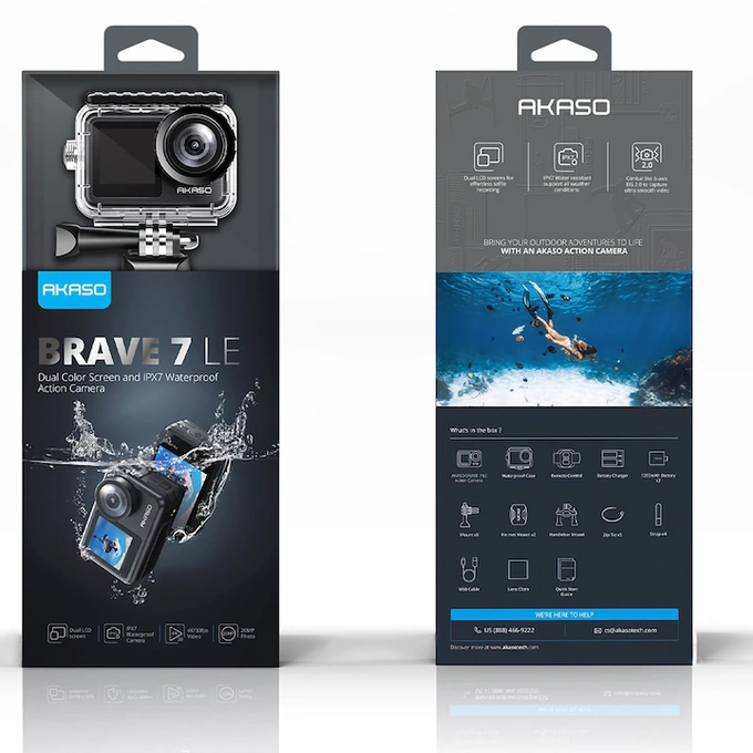 Camera video de actiune AKASO Brave 7 LE - Imagine 8