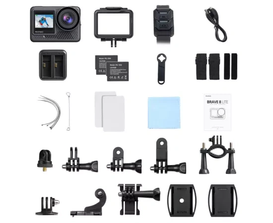 Camera video de acțiune AKASO Brave 8 Lite – 4K, 20MP, stabilizare EIS 4.0 - Imagine 9
