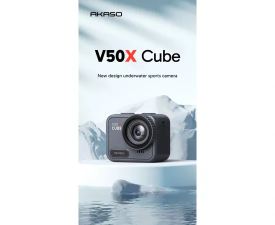 Camera video de acțiune AKASO V50 X Cube 4K - Imagine 8