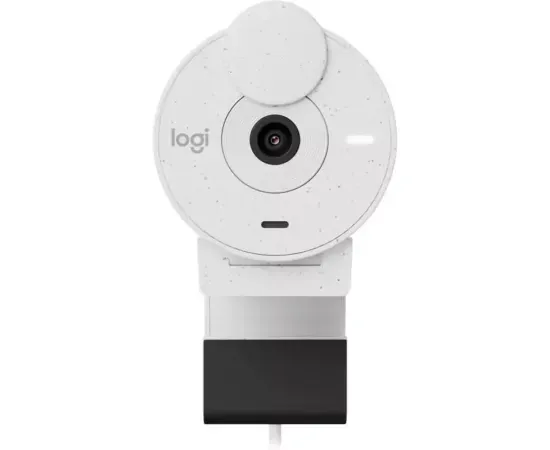 Camera Web Logitech Brio 300 960-001442, Full HD, USB Type-C, Off-White - Imagine 1