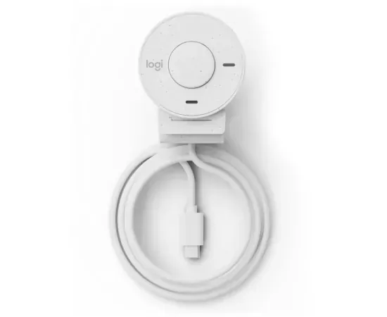 Camera Web Logitech Brio 300 960-001442, Full HD, USB Type-C, Off-White - Imagine 6
