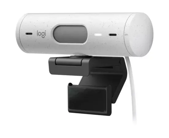 Camera Web Logitech Brio 500, HD 1080p, USB-C, Off-White - Imagine 2