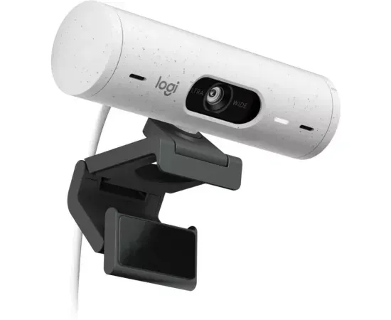 Camera Web Logitech Brio 500, HD 1080p, USB-C, Off-White - Imagine 4