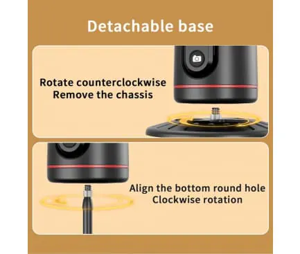Stabilizator Gimbal XO SS16+, Face Tracking 360, Bluetooth 5.2, Black - Imagine 6