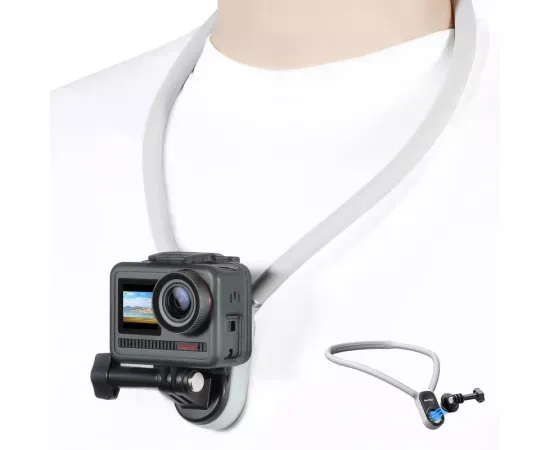 Suport magnetic de prindere pe gat camera video AKASO SYAC0097-BK - Imagine 1