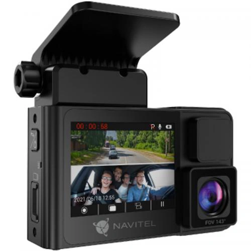 Cameră auto DVR NAVITEL RS2 DUO, Full HD, Night Vision, Black - Imagine 3