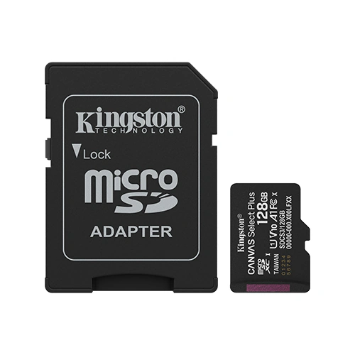 Card de memorie KINGSTON Canvas Select Plus SDCS3/128GB, 128GB, Clasa 10 + Adaptor SD - Imagine 1