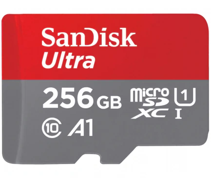 Card Memorie microSDXC SanDisk Ultra SDSQUAC-256G-GN6MN Android A1, 256Gb, Clasa 10 / UHS-1 U1 - Imagine 1