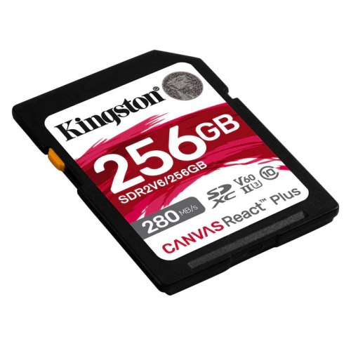 KINGSTON Card Memorie SDXC Kingston Canvas React Plus SDR2V6/256GB 256GB, Class 10, UHS-II U3, V60 - IT-Fashion.ro
