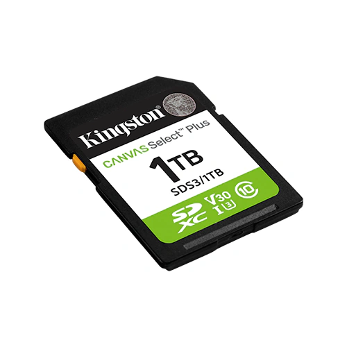KINGSTON Card Memorie SDXC Kingston Canvas Select Plus SDS3 SDS3/1TB 1TB, Class 10, UHS-I U3, V30, A1 - IT-Fashion.ro