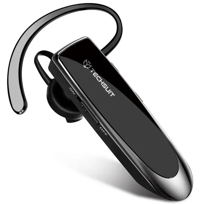 Casca Bluetooth TECHSUIT CB1, Bluetooth 5.0, Black - Imagine 1