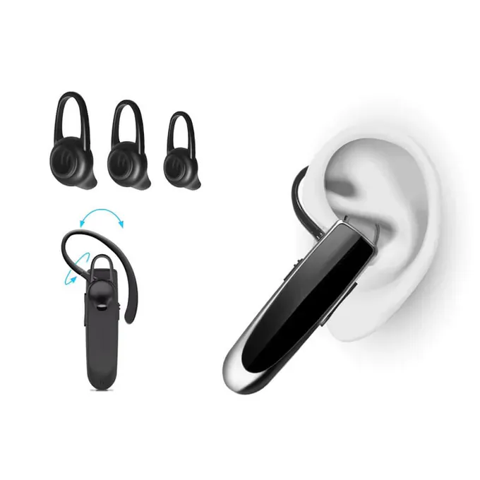 Casca Bluetooth TECHSUIT CB1, Bluetooth 5.0, Black - Imagine 3