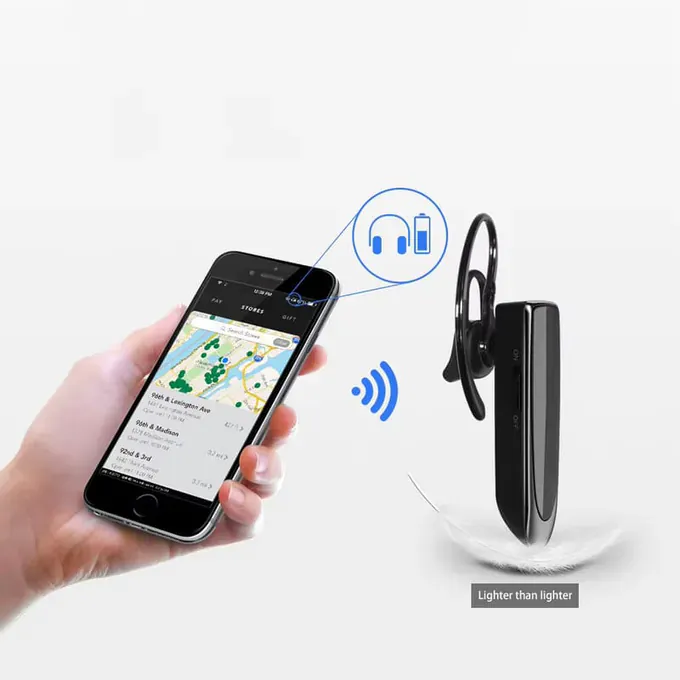 Casca Bluetooth TECHSUIT CB1, Bluetooth 5.0, Black - Imagine 6