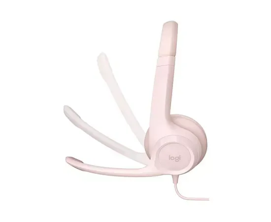 Casti cu fir LOGITECH H390 981-001281, USB, Rose - Imagine 3