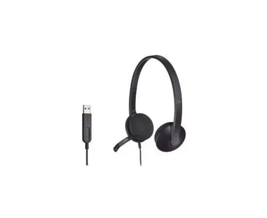Casti cu microfon LOGITECH H340 981-000475, Black - Imagine 3