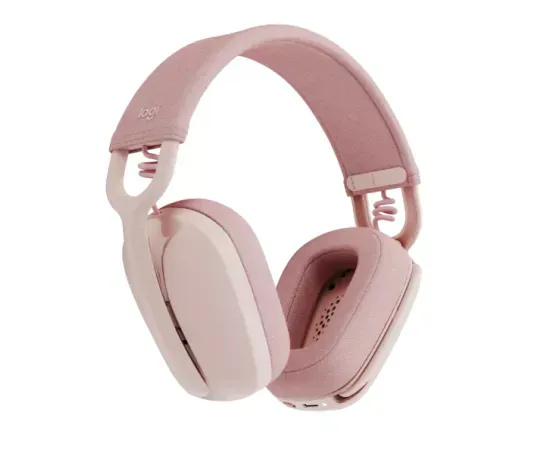 Casti cu microfon LOGITECH Zone Vibe 100 981-001224, Wireless, Rose - Imagine 2