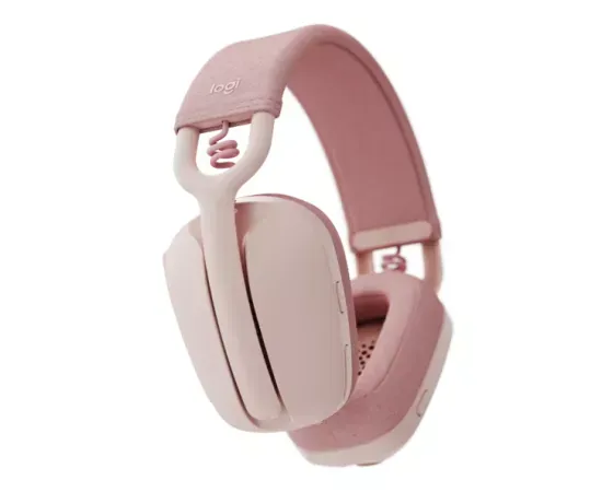 Casti cu microfon LOGITECH Zone Vibe 100 981-001224, Wireless, Rose - Imagine 5