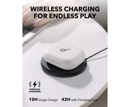 Căști wireless ANKER SoundCore AeroFit 2 A3874G21 Bluetooth 5.4 White - Imagine 5