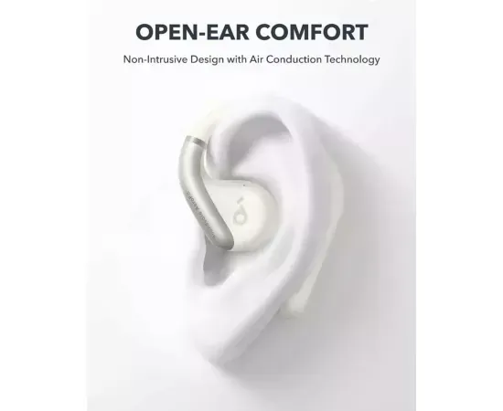 Căști wireless ANKER SoundCore AeroFit A3872G21 – Bluetooth 5.3, IPX7, autonomie 42h, White - Imagine 2