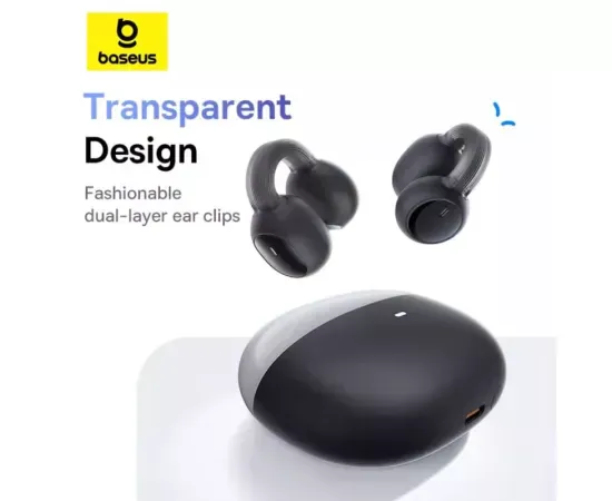 Căști wireless BASEUS AirGo 1 Ring Bluetooth 5.3 – confort deschis și autonomie extinsă - Imagine 4
