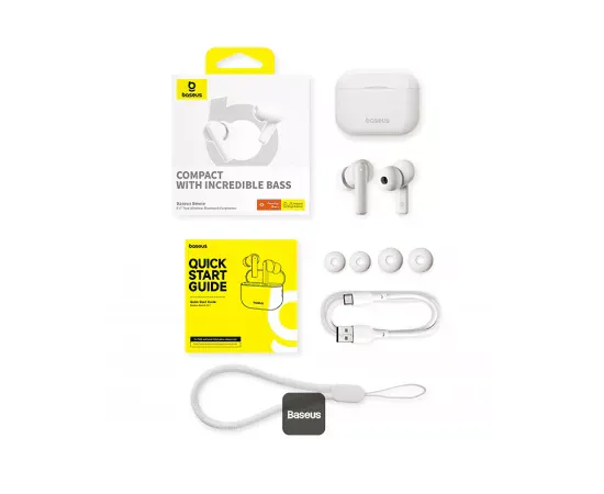 Căști wireless BASEUS Bowie E17 Bluetooth 5.3 TWS White - Imagine 3