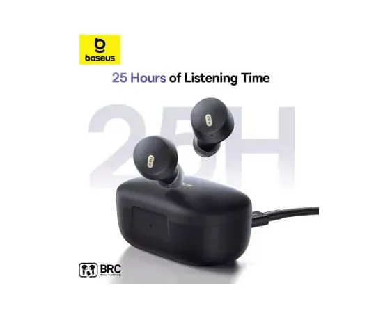 Căști wireless BASEUS Bowie E18 TWS Bluetooth 5.3, Black - Imagine 5
